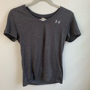 Under Armour Grey Workout T-Shirt Size: Small